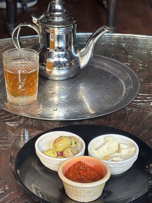 Mint tea   at L'Etoile Centrale in Casablanca