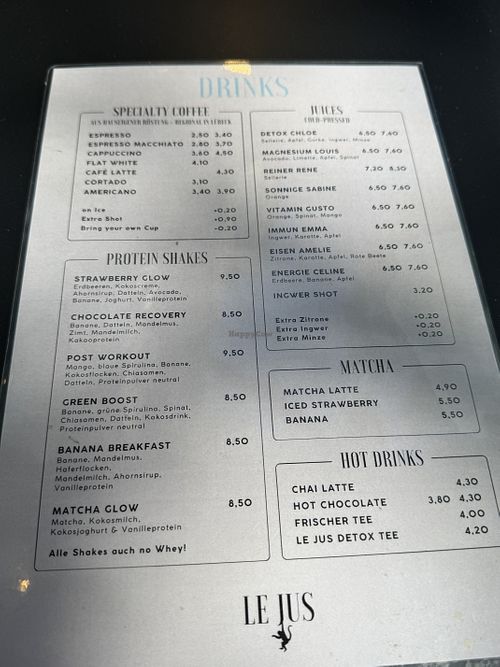 Drinks   at Le Jus in Hamburg