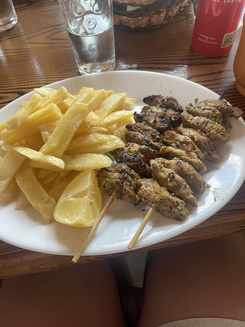 Vegan kebab   at Antonis Tavern in Avdimou