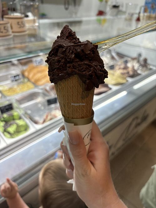Dark chocolate ice cream   at Punto Dulce in Azua