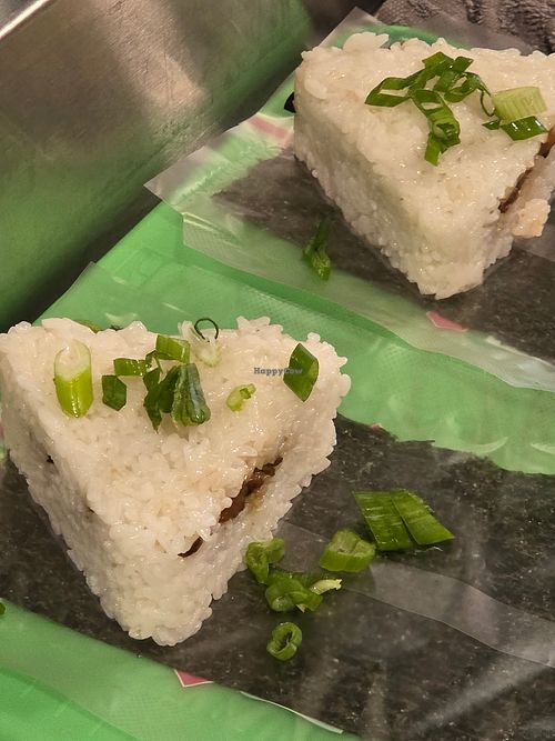 Onigiri wrapping at Herb & Spore Test Kitchen in Jackson