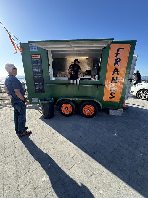 Outside of van  at Frank's   in Strandhill