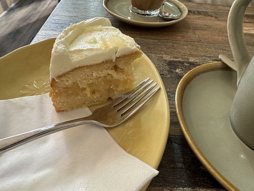 Lemon cake  at 40 Bloomsbury Coffee in London