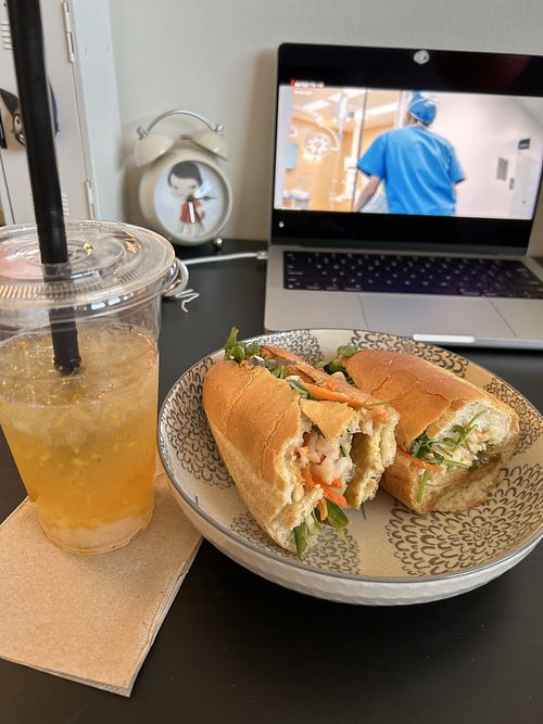 curry tofu bahn mi  at Carrot & Daikon Banh Mi in Corona