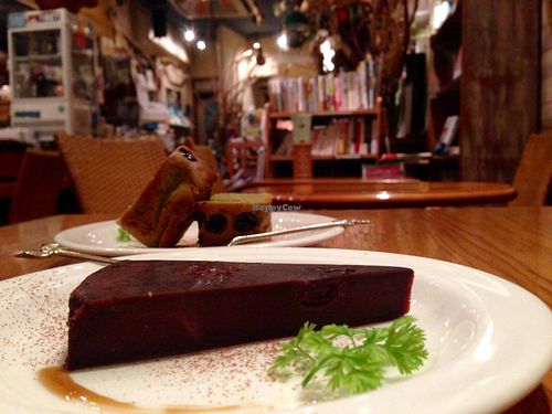 AMAZING deserts  at From Earth Cafe OHANA in Tokyo