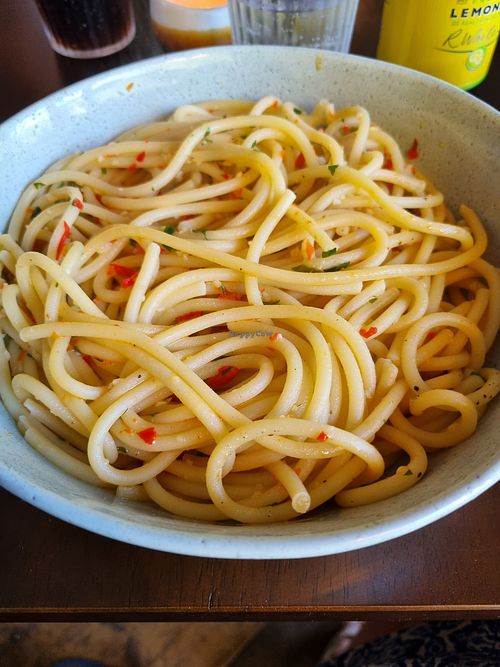 Pasta Aglio e Olio at Lilypops in Drymen