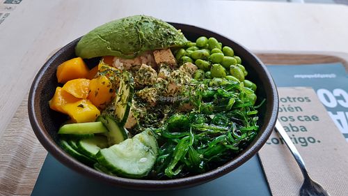 Vegane Veggie Bowl at Tasty Poke Bar - Ruzafa in Valencia