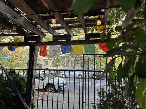 View from patio at Shangri-La Vegan - Linden in Oakland