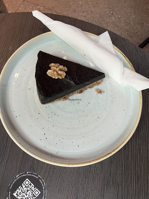 Chocolate & Nuts raw cake  at Cacao BTC in Ljubljana