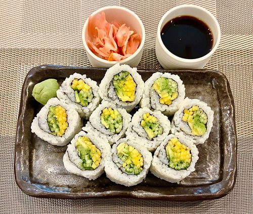Sushi platter  at The Fountain Restaurant in Dubai