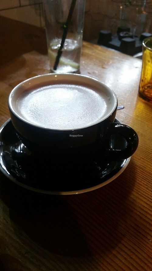 European thick hot chocolate - hazelnut with almond milk at Smith & Daughters in Collingwood