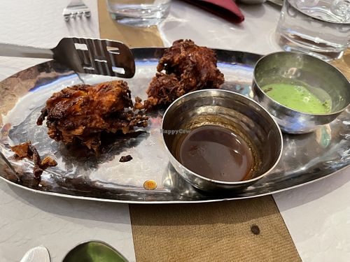 Bahja of onions  at Currylicious in Coimbra