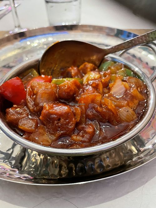 Soja piri piri with pilav   at Currylicious in Coimbra