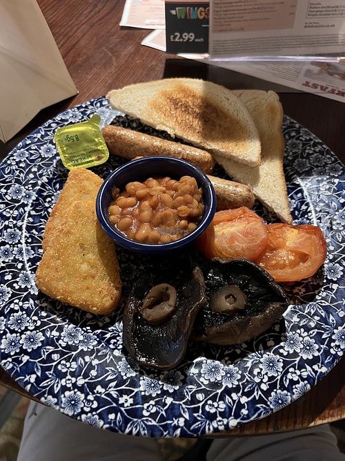Vegan breakfast  at The Regal - JD Wetherspoon in Cambridge