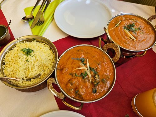 Vegan dishes at Taj Mahal in Crailsheim