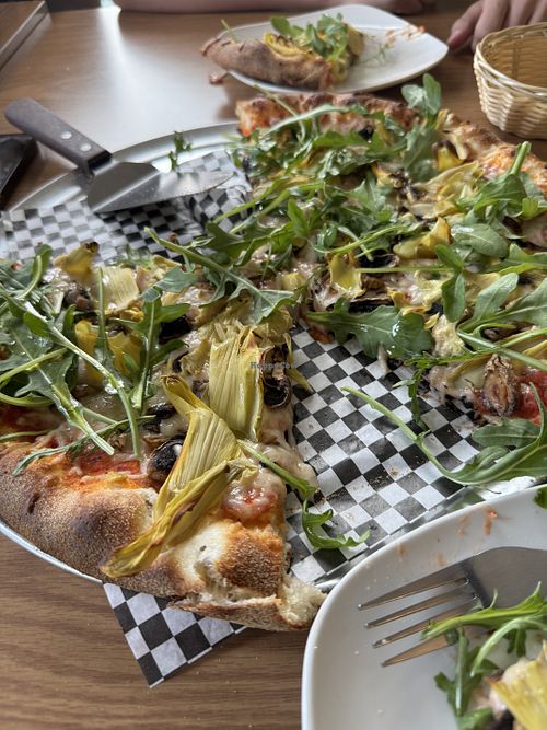 As always, we forget to take the photo before digging in.  at Bada Bing Pizzeria in Lafayette