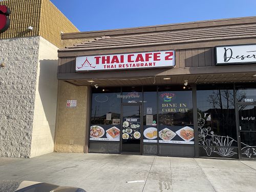 Thai - so many tofu based vegan options  at Thai Cafe in Yucca Valley