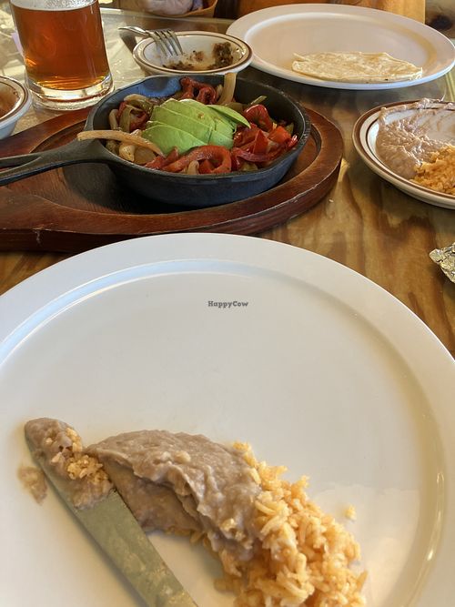 Vegan fajitas   at Arribas Mexican Grill   in Bryce Canyon City