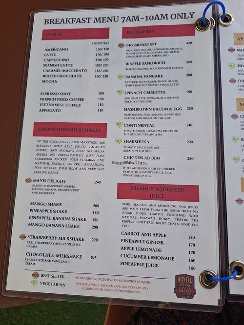  at 100% Cafe Moto Hostel in Puerto Princesa