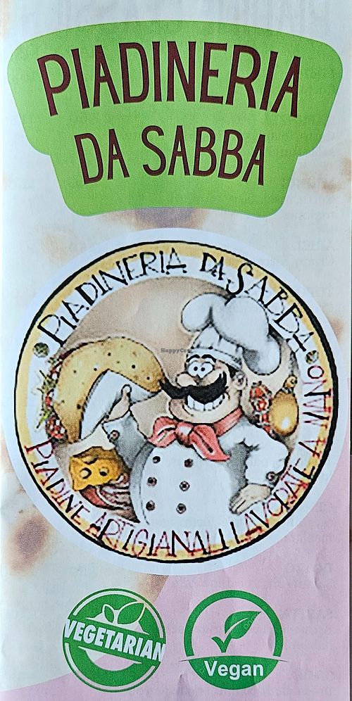 Name and logo at Piadineria Da Sabba in Ferrara