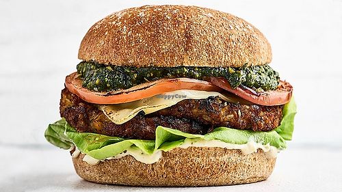 Vegan burger at Timesburg - Les Corts in Barcelona