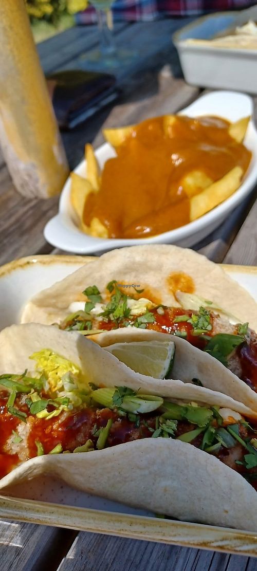 Korean bbq tacos & katsu chips at The Swan  in Needham Market