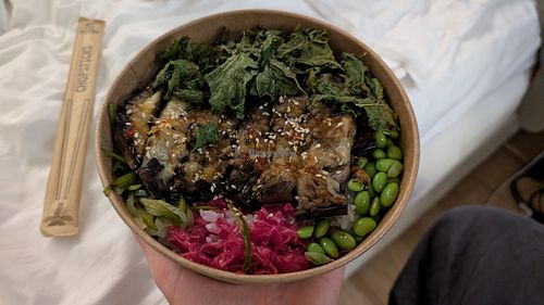 Nasu Robatayaki, vegan Bowl at Ekiben Kitchen in Athens