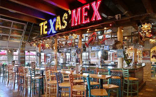 Bar & plenty of TVs for game days   at Lupe Tortilla in Irving