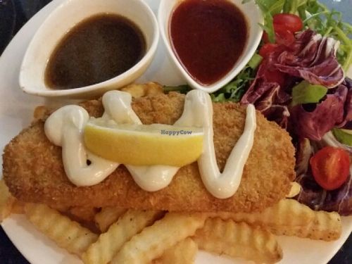 Tuna fish and fries at O'bean Organic Soya Store - Tanjong Pagar in Central Singapore
