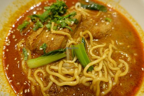 sour and spicy chicken cutlet ramen at O'bean Organic Soya Store - Tanjong Pagar in Central Singapore
