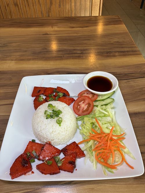 Rice plate with soy patty   at Vietnamese Cuisine  in Fairhope