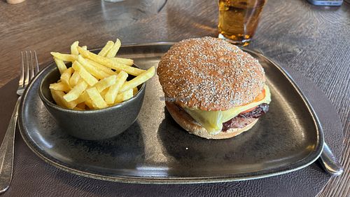 Vegan burger  at PLU - Restaurant & Lounge  in Baden