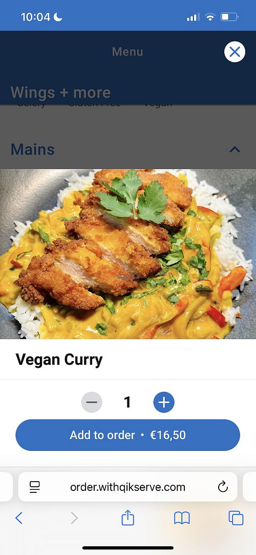 Curry  at The Lighthouse in Dublin