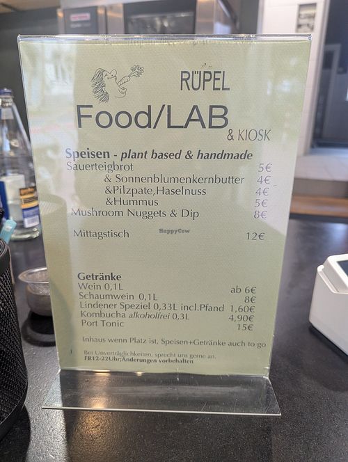  at Rüpel Food LAB Kiosk in Hannover