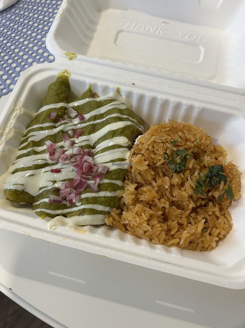 Enchiladas verde at Jajaja Mexicana  in Union City
