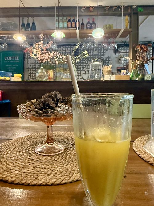 Orange - Apple - Ginger juice!    at Sabio Infante in Barcelona