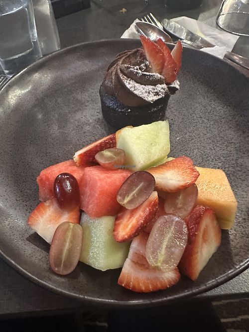 Specially prepared vegan dessert on request   at Watergardens Hotel in Taylors Lakes