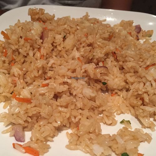 Tofu fried rice (partially eaten)  - tell them to hold the egg! at Blue Asia in Wilmington