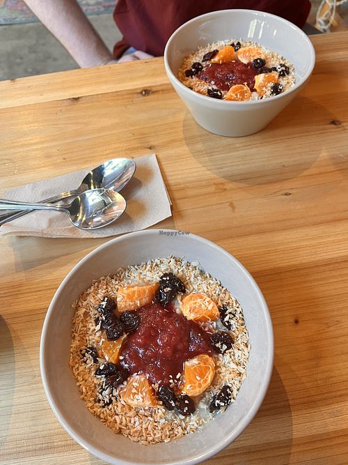 vegan summer porridge  at The Courtyard   in Birmingham