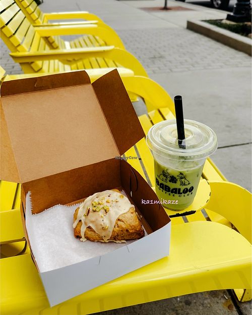 25.03.20 vegan carrot cake scone at Wheatberry Bakeshop  in Charlotte