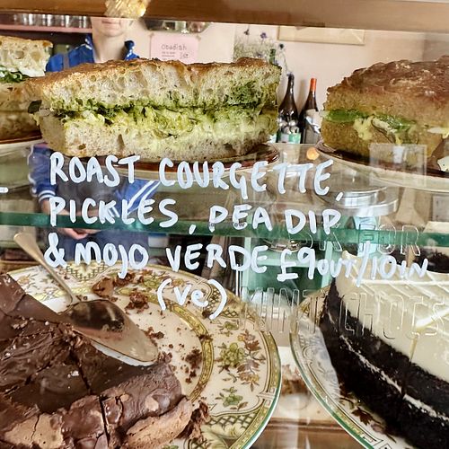 Vegan sandwich  at Tawny Stores in Stockport