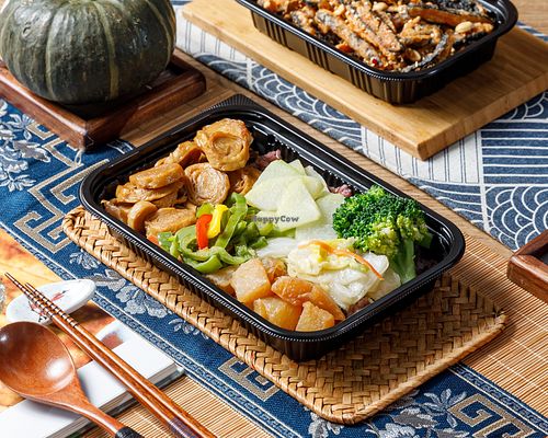 Seasonal Veggies at  Vegetsai Vegan Bento - Taipei Main Station in Taipei