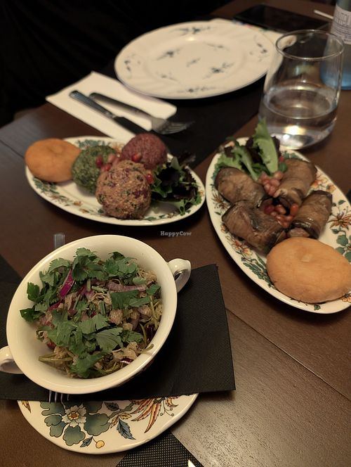 vegan starters at Kinza in Madrid