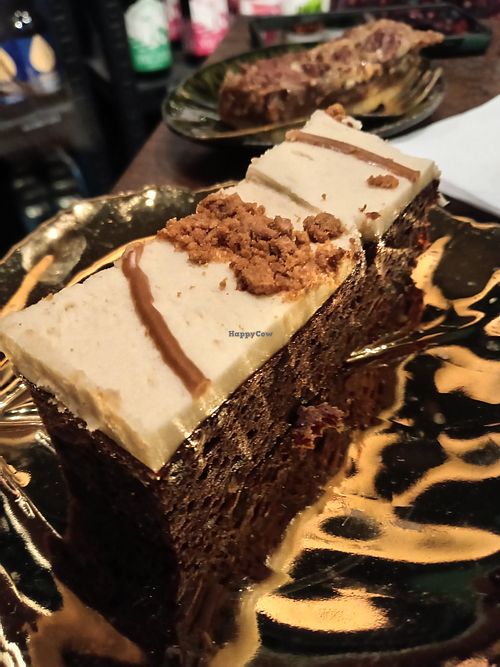 Sticky toffee biscoff cake at Hinterland Alcohol-Free Bar and Cafe in Manchester