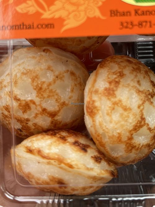 Khanom krok (coconut-rice pancakes)  at Bhan Kanom Thai in Los Angeles