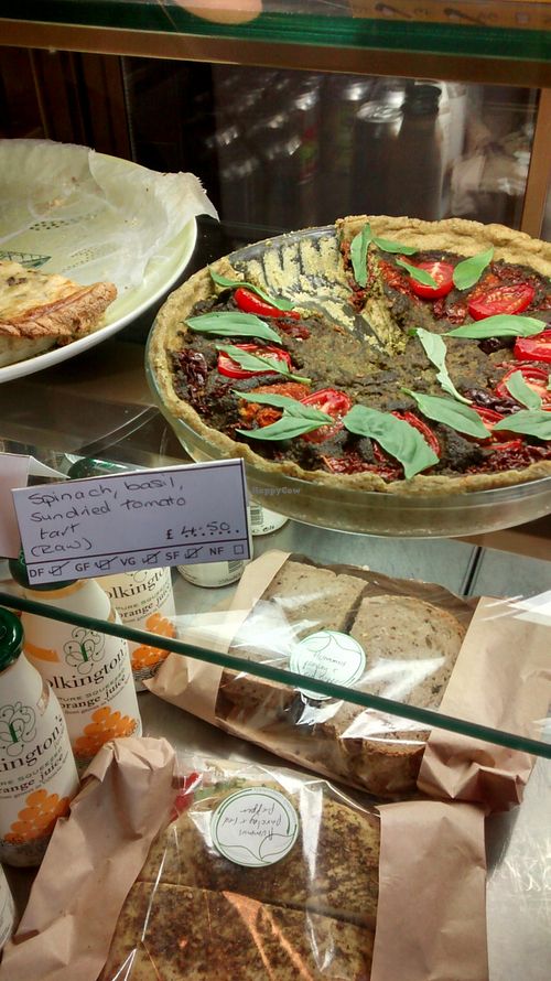 A vegan savoury tart. at Meadowlark No. 39 in Edinburgh