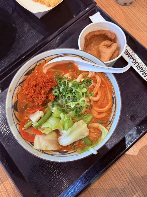 Tantan with tofu skin   at Marugame Udon in San Diego