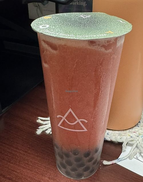 Strawberry Green Tea   at OMOMO Tea Shoppe in San Diego