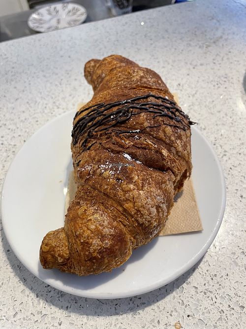 Brioche vegana al cioccolato   at La Casa Del Gelato in Lodi