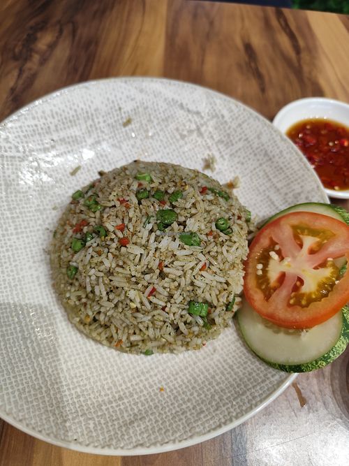 toona (pickled veg) fried rice at Gaia - 凯雅蔬食 in Johor Bahru